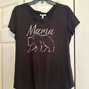 Maurices Black 'Mama Bear' Short Sleeve Tee